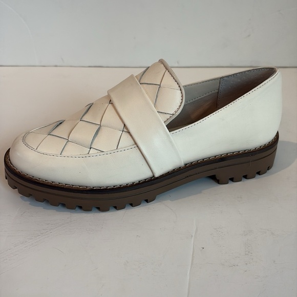 dolce vita Aubree lug sole loafers creamy white basket weave foot size 8 - Picture 10 of 16